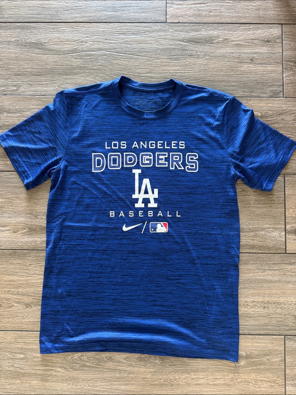 Nike Blue Athletic Crew Neck Shirt- Dri Fit